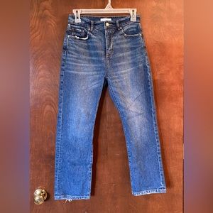Loft straight crop jeans